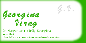 georgina virag business card